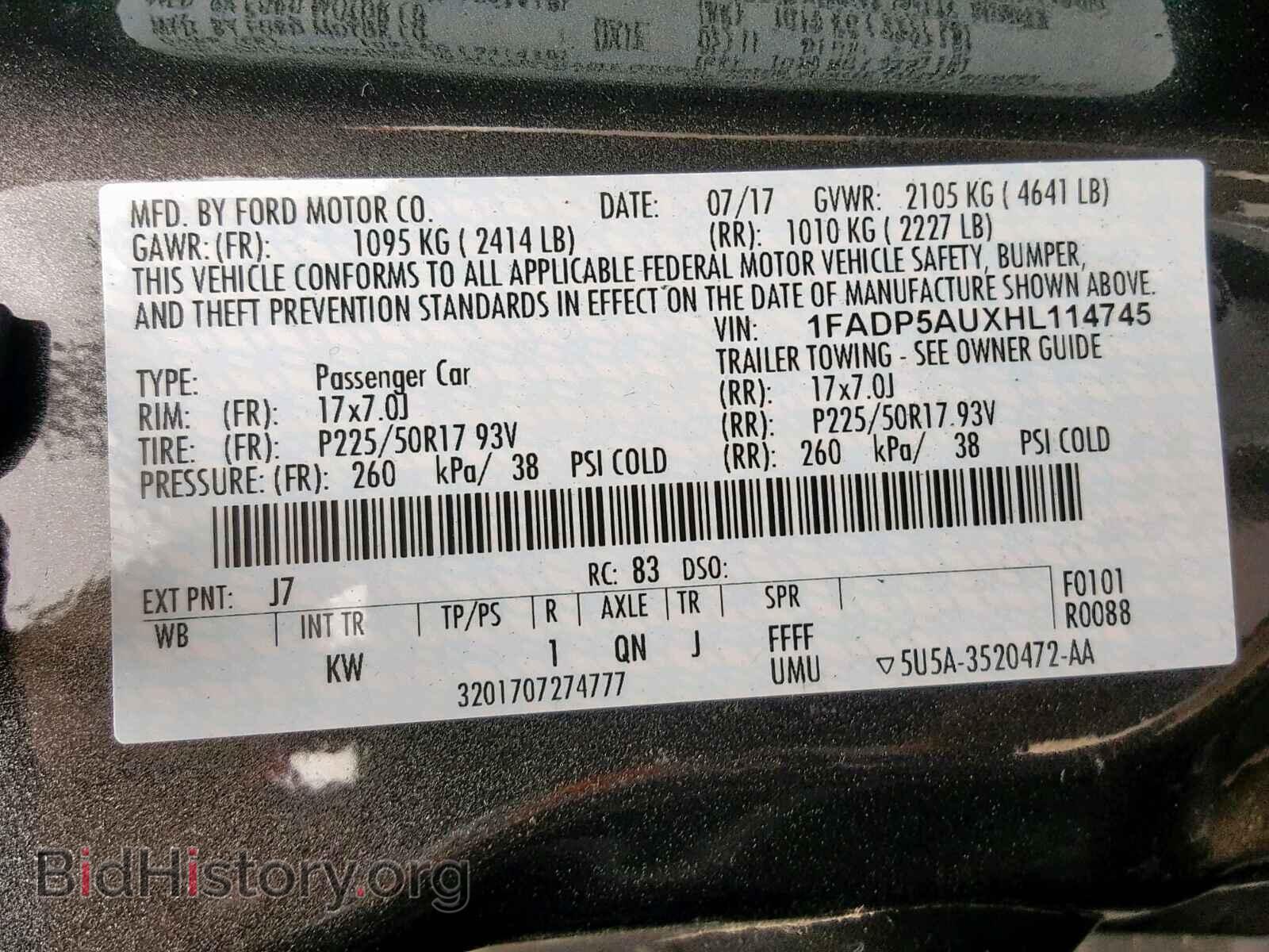 2017 FORD CMAX - VIN: 1FADP5AUXHL114745 - Photo 10