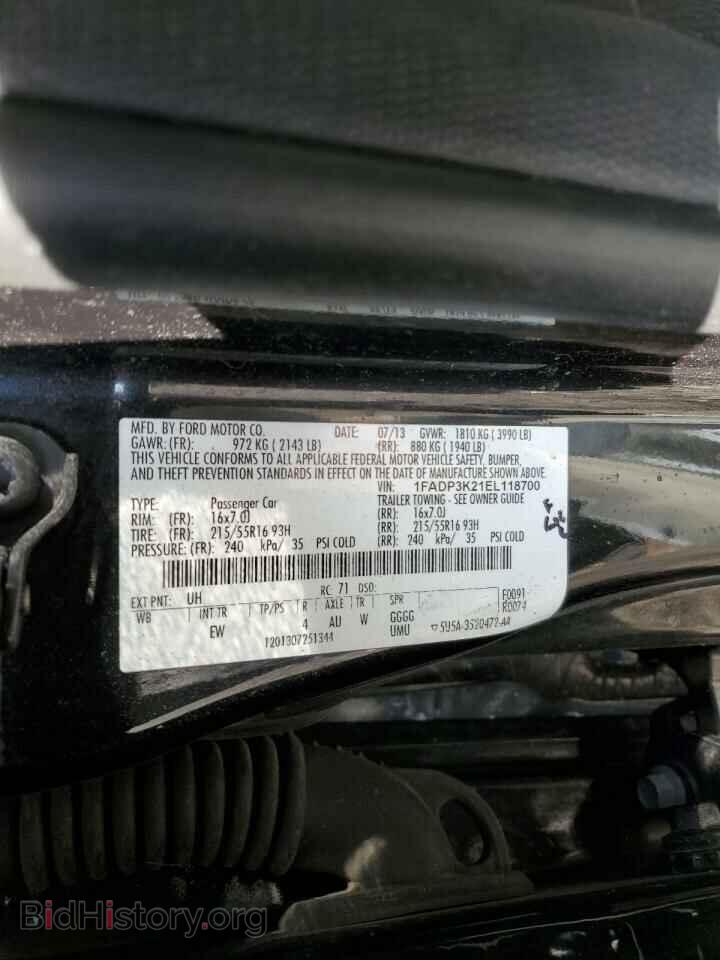 2014 FORD FOCUS - VIN: 1FADP3K21EL118700 - Photo 12