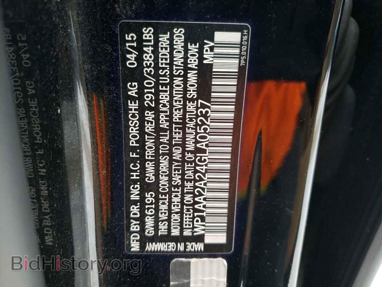 2016 PORSCHE CAYENNE - VIN: WP1AA2A24GLA05237 - Фото 12