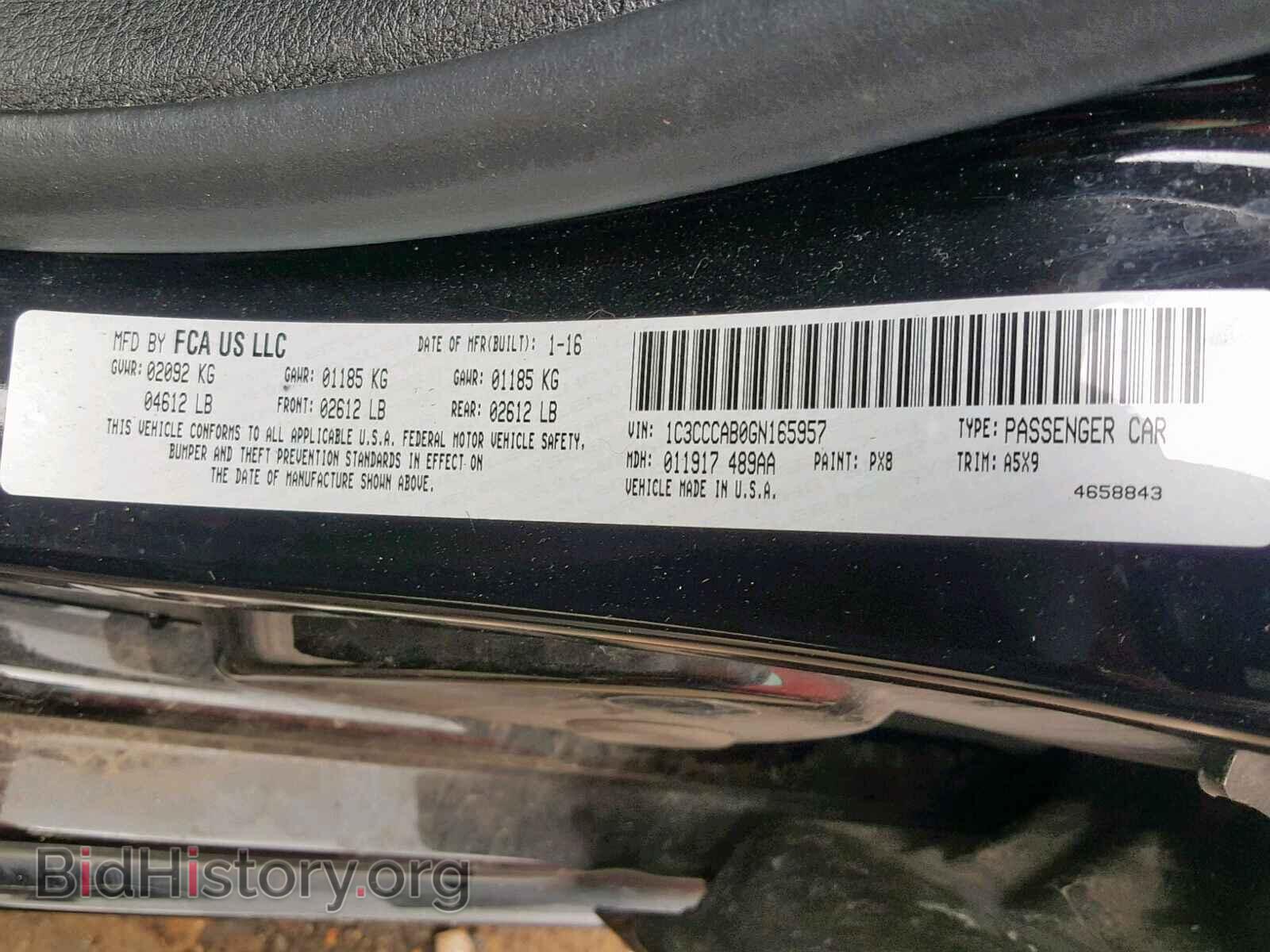 2016 CHRYSLER 200 - VIN: 1C3CCCAB0GN165957 - Photo 10