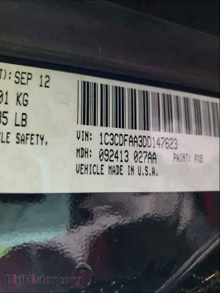 2013 DODGE DART - VIN: 1C3CDFAA3DD147623 - Photo 10