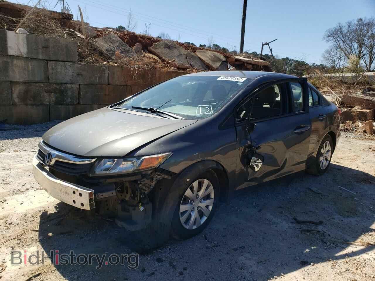 2012 HONDA CIVIC - VIN: 2HGFB2F57CH563812 - Photo 2