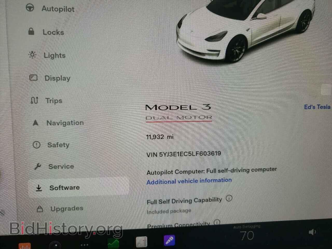 2020 TESLA MODEL 3 - VIN: 5YJ3E1EC5LF603619 - Фото 9