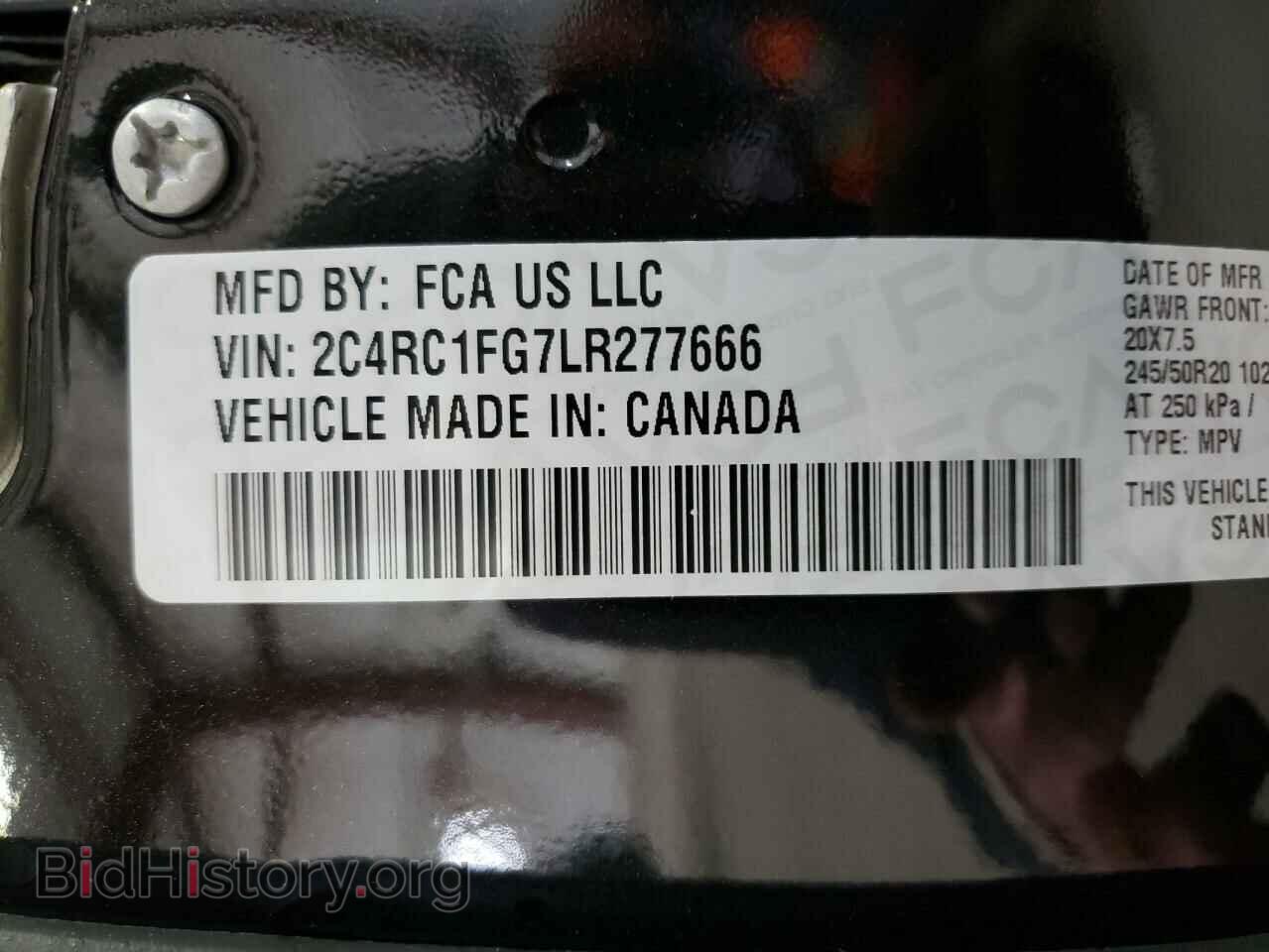 2020 CHRYSLER PACIFICA - VIN: 2C4RC1FG7LR277666 - Фото 10