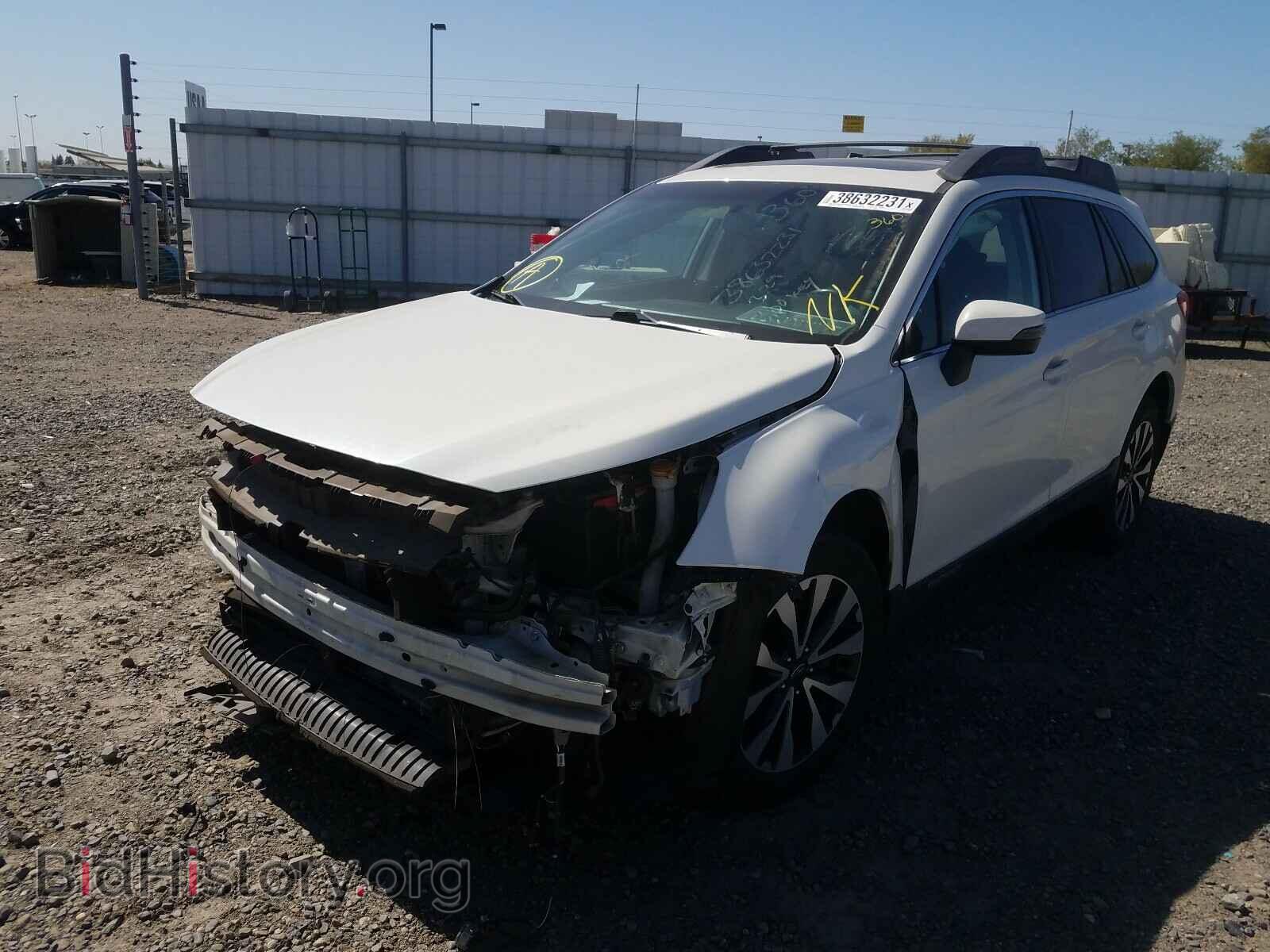 2016 SUBARU OUTBACK - VIN: 4S4BSALC7G3238950 - Фото 2