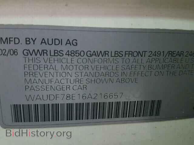 2006 AUDI A4 - VIN: WAUDF78E16A216657 - Photo 10