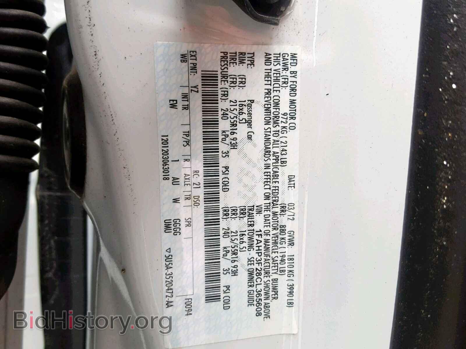 2012 FORD FOCUS SE - VIN: 1FAHP3F28CL365608 - Фото 10