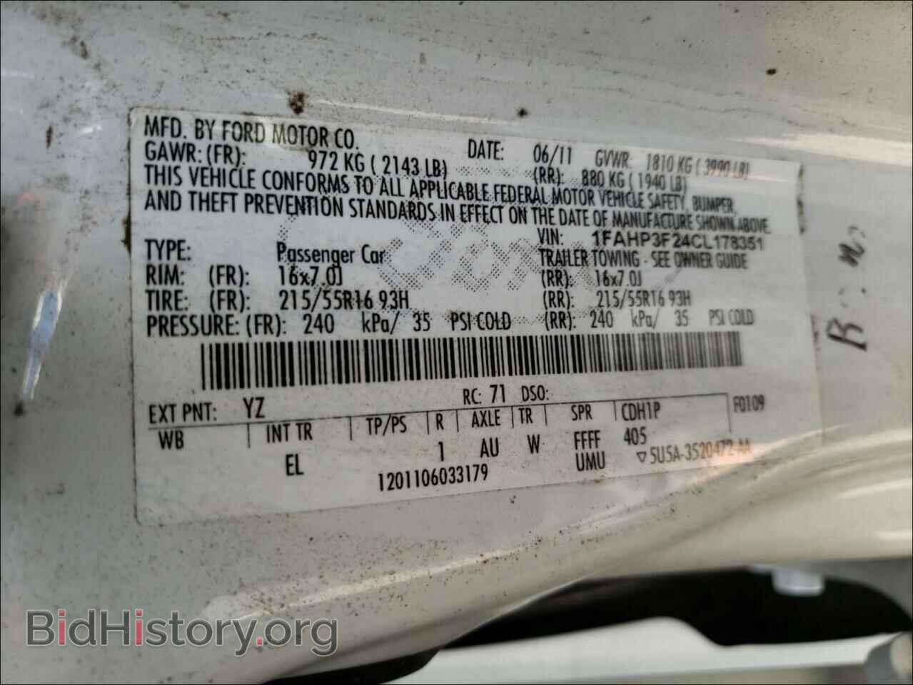 2012 FORD FOCUS - VIN: 1FAHP3F24CL178351 - Photo 10