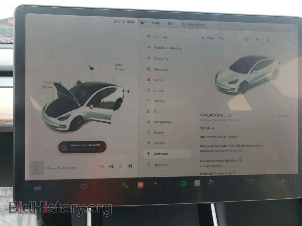 2020 TESLA MODEL 3 - VIN: 5YJ3E1EA6LF739983 - Фото 9