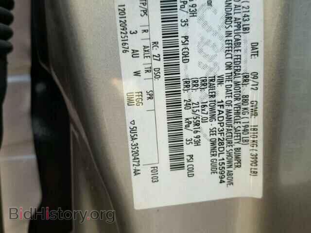 2013 FORD FOCUS - VIN: 1FADP3F28DL155994 - Photo 10