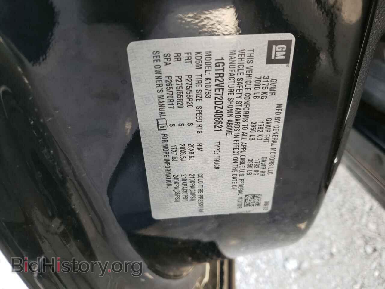 2013 GMC SIERRA - VIN: 1GTR2VE72DZ408621 - Фото 10
