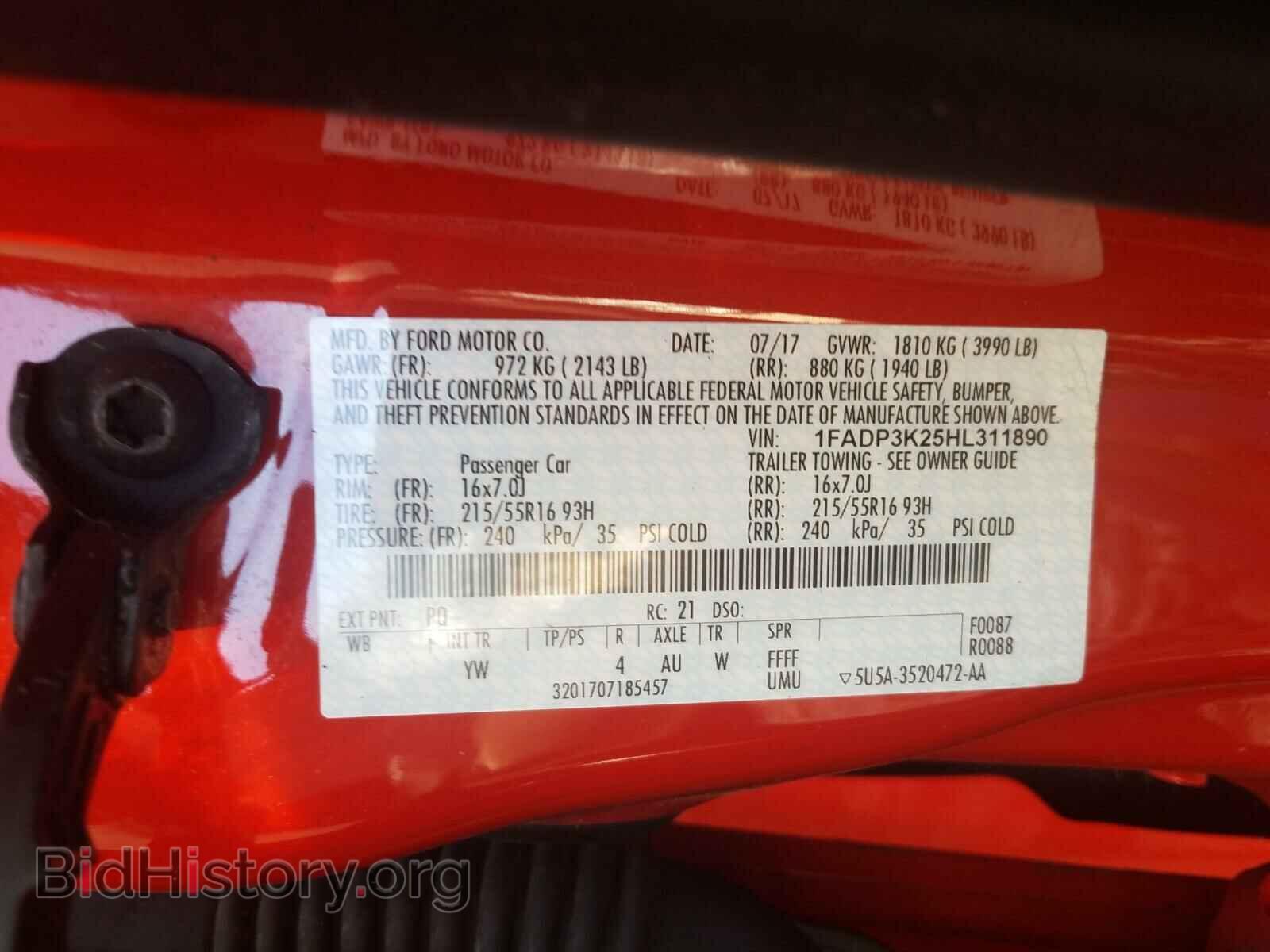 2017 FORD FOCUS - VIN: 1FADP3K25HL311890 - Photo 10