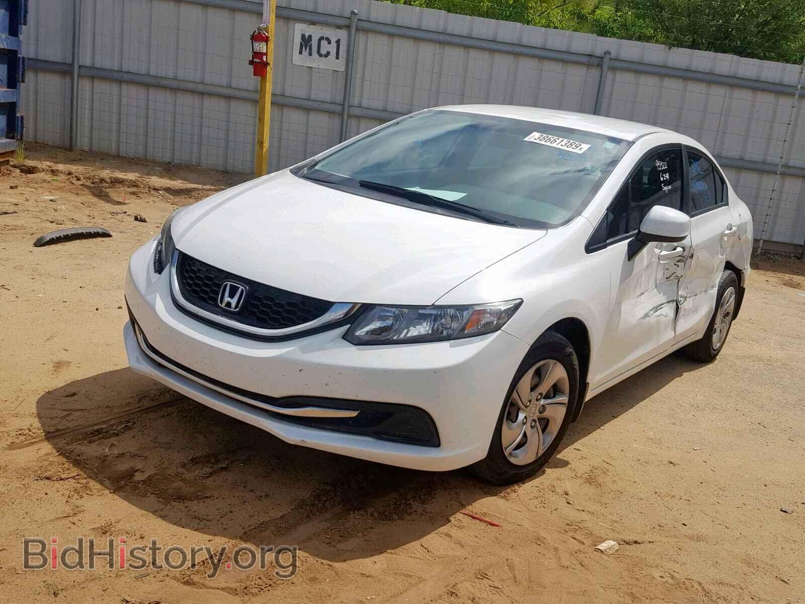 2013 HONDA CIVIC LX - VIN: 2HGFB2F55DH556567 - Фото 2