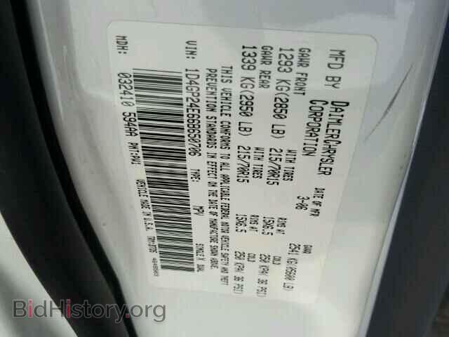 2006 DODGE CARAVAN - VIN: 1D4GP24E66B650706 - Фото 10