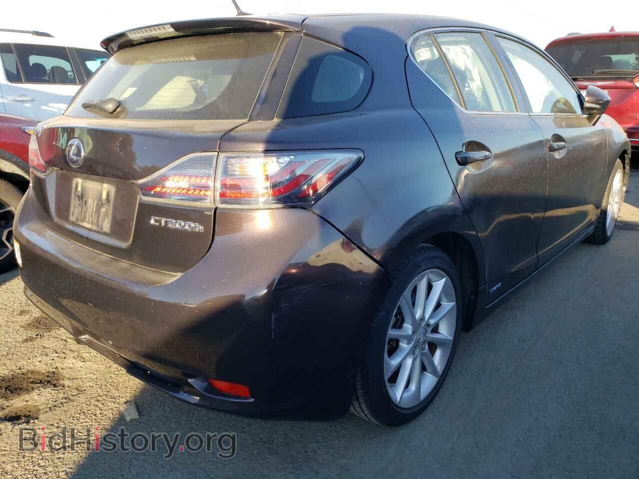 2012 LEXUS CT 200 - VIN: JTHKD5BH3C2075389 - Фото 3