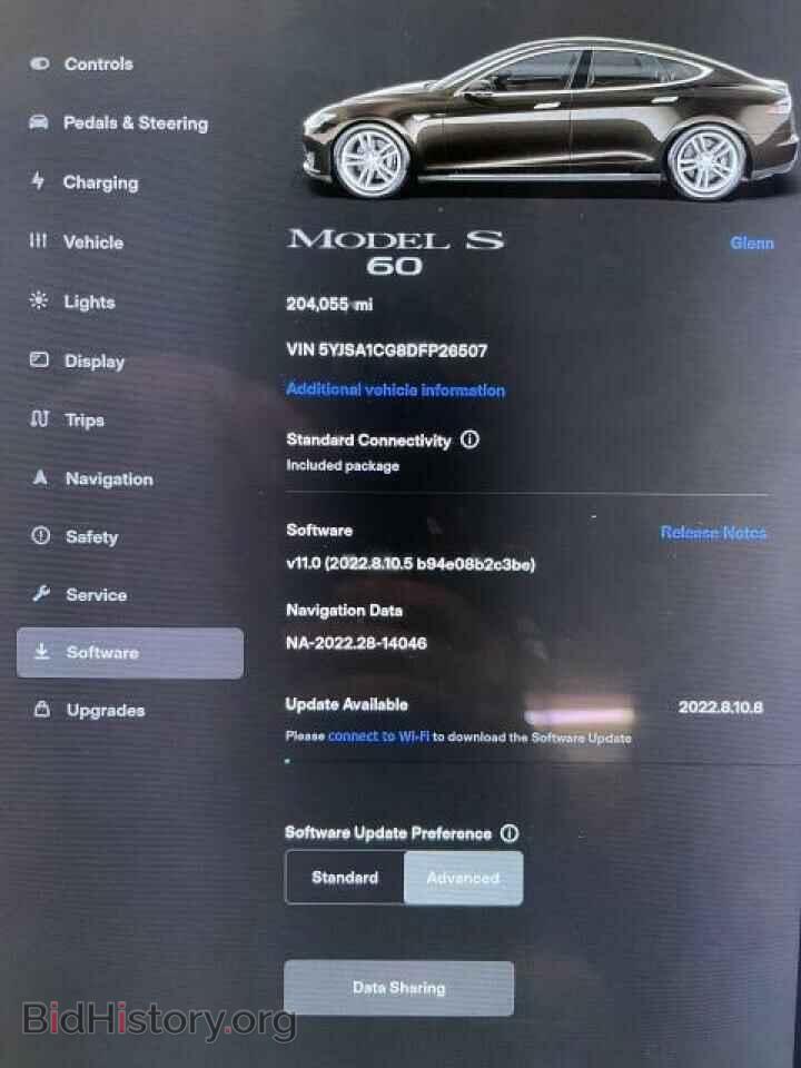 2013 TESLA MODEL S - VIN: 5YJSA1CG8DFP26507 - Фото 9