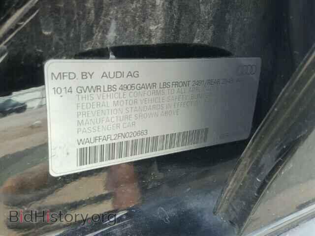 2015 AUDI A4 - VIN: WAUFFAFL2FN020663 - Фото 10