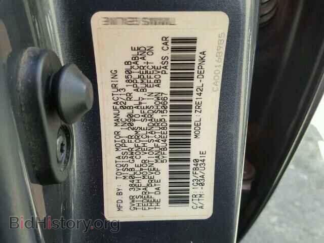 2013 TOYOTA COROLLA - VIN: 5YFBU4EE8DP150667 - Фото 10