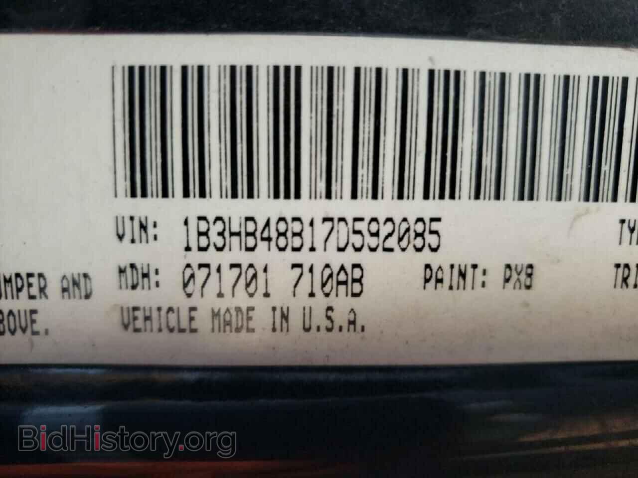 2007 DODGE CALIBER - VIN: 1B3HB48B17D592085 - Photo 10
