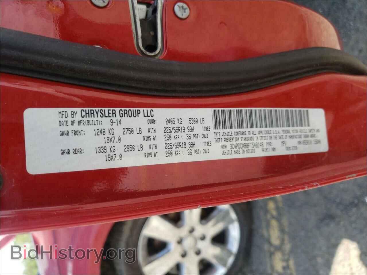 2015 DODGE JOURNEY - VIN: 3C4PDCAB8FT548148 - Фото 10