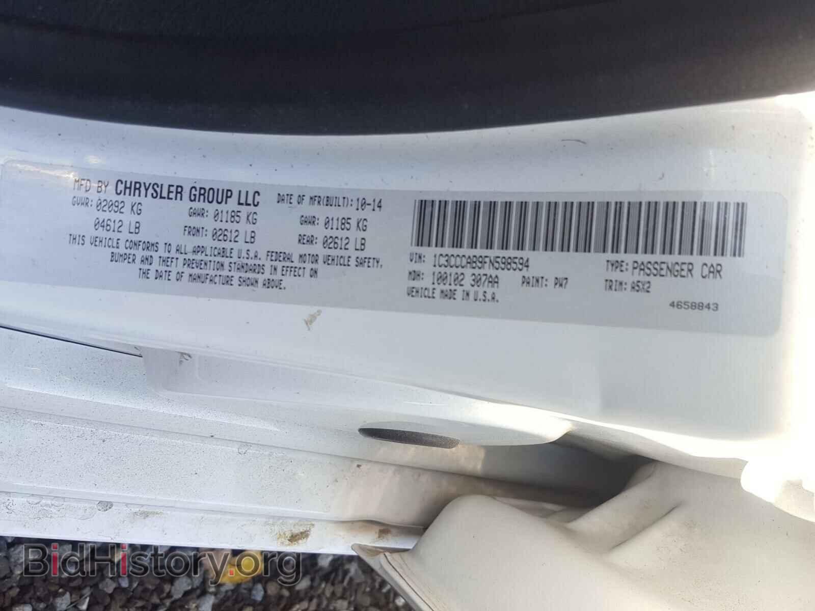 2015 CHRYSLER 200 - VIN: 1C3CCCAB9FN598594 - Photo 10