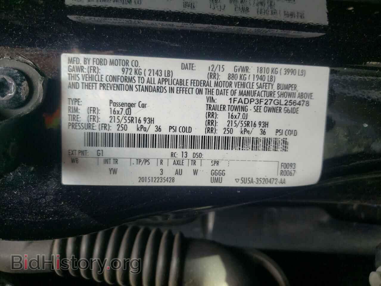 2016 FORD FOCUS - VIN: 1FADP3F27GL256478 - Photo 10