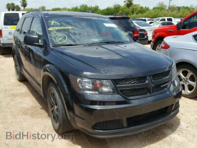 2017 Dodge JOURNEY SE, черный — VIN 3C4PDCAB6HT607605, Copart