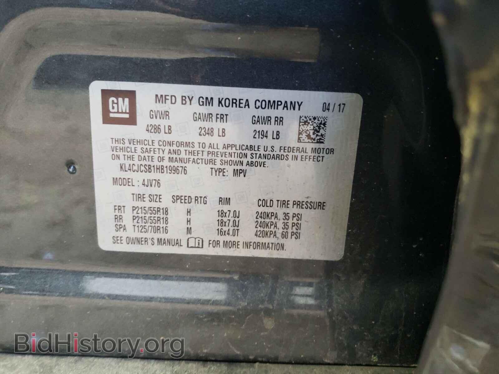 2017 BUICK ENCORE - VIN: KL4CJCSB1HB199676 - Photo 10