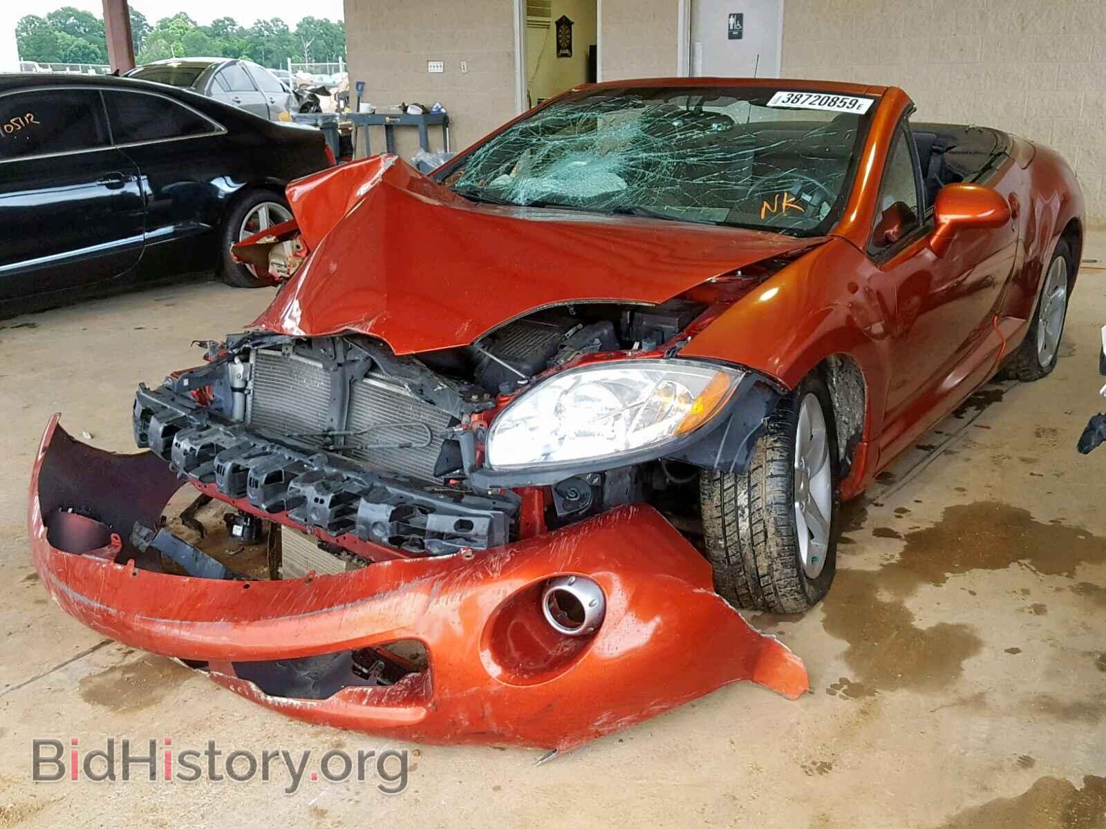 2007 MITSUBISHI ECLIPSE - VIN: 4A3AL25F27E071702 - Фото 2