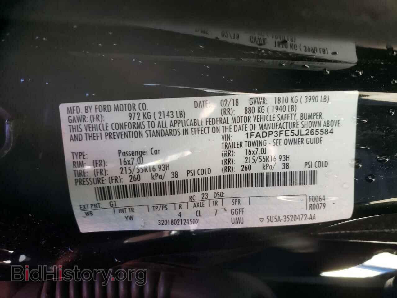 2018 FORD FOCUS - VIN: 1FADP3FE5JL265584 - Photo 13