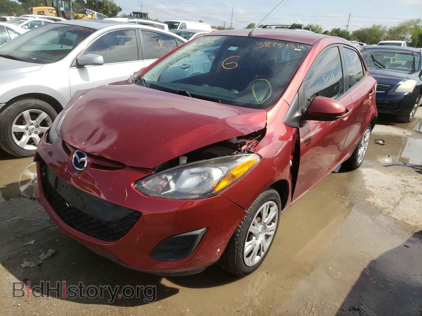 2014 MAZDA 2 - VIN: JM1DE1KY7E0187627 - Фото 2