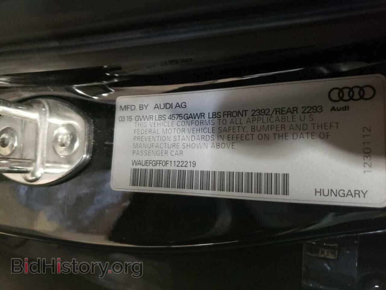2015 AUDI A3 - VIN: WAUEFGFF0F1122219 - Фото 12