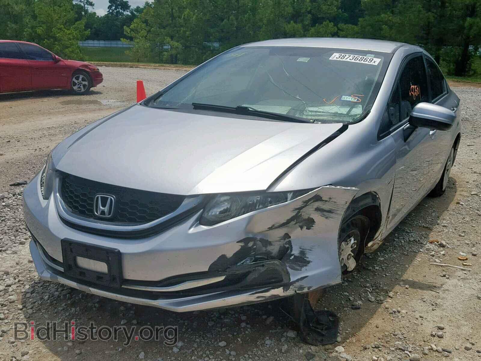 2014 HONDA CIVIC LX - VIN: 19XFB2F53EE010703 - Фото 2