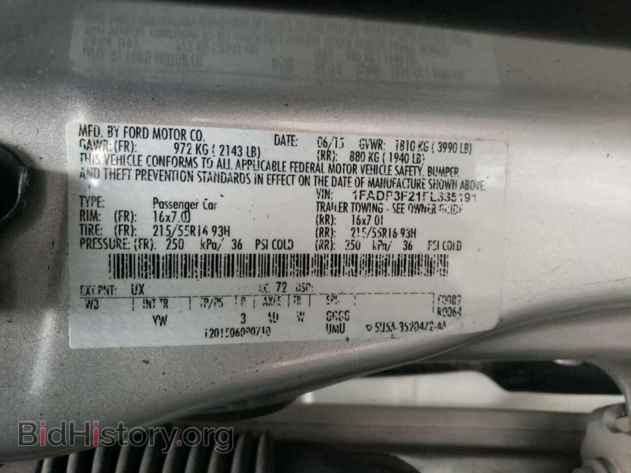 2015 FORD FOCUS - VIN: 1FADP3F21FL335191 - Photo 10