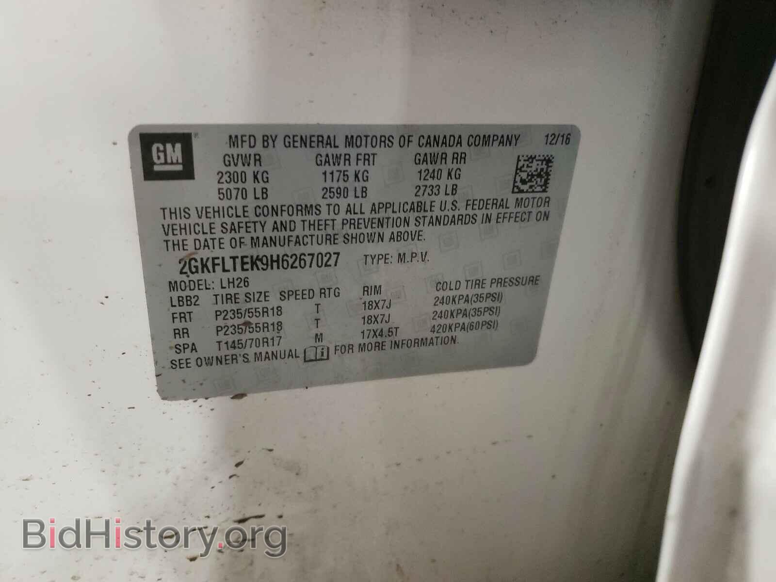 2017 GMC TERRAIN - VIN: 2GKFLTEK9H6267027 - Photo 10