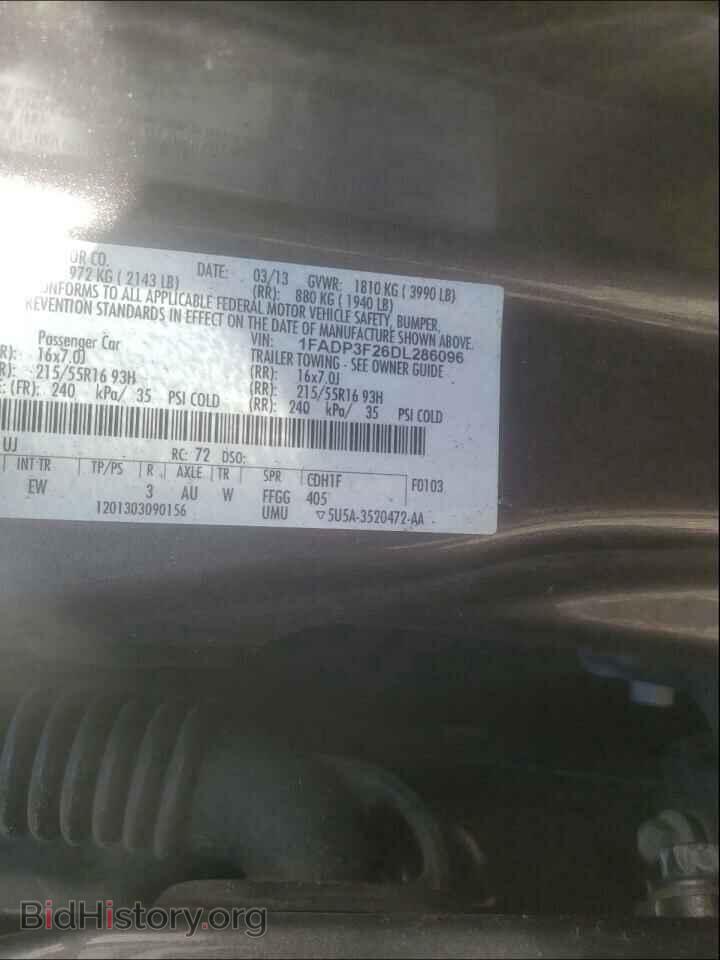 2013 FORD FOCUS - VIN: 1FADP3F26DL286096 - Фото 10