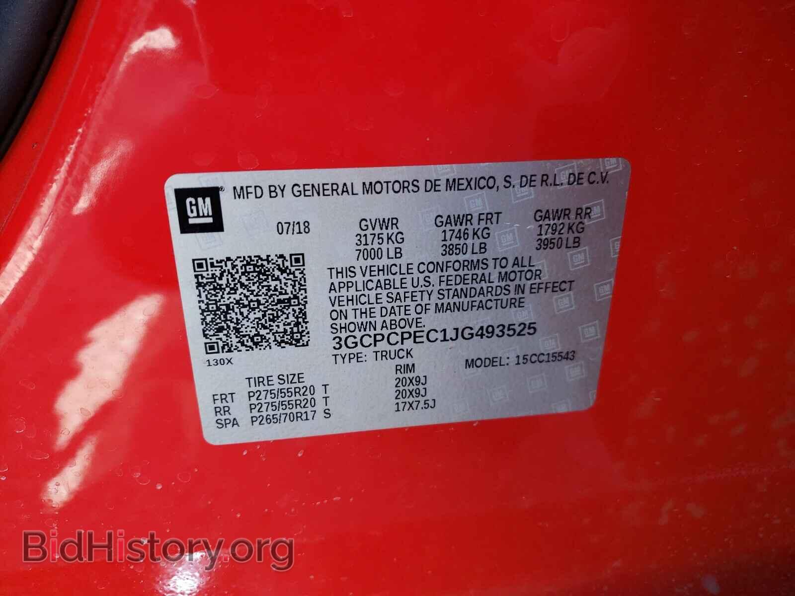 2018 CHEVROLET SILVERADO - VIN: 3GCPCPEC1JG493525 - Фото 10