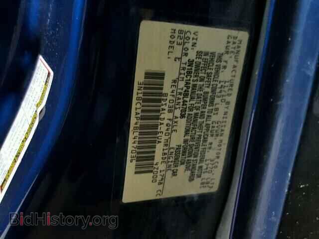 2011 NISSAN VERSA - VIN: 3N1BC1AP4BL447036 - Фото 10