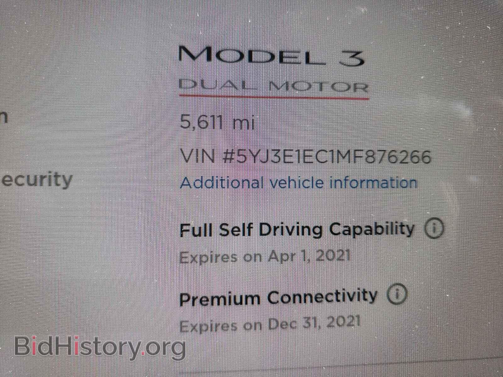 2021 TESLA MODEL 3 - VIN: 5YJ3E1EC1MF876266 - Photo 8