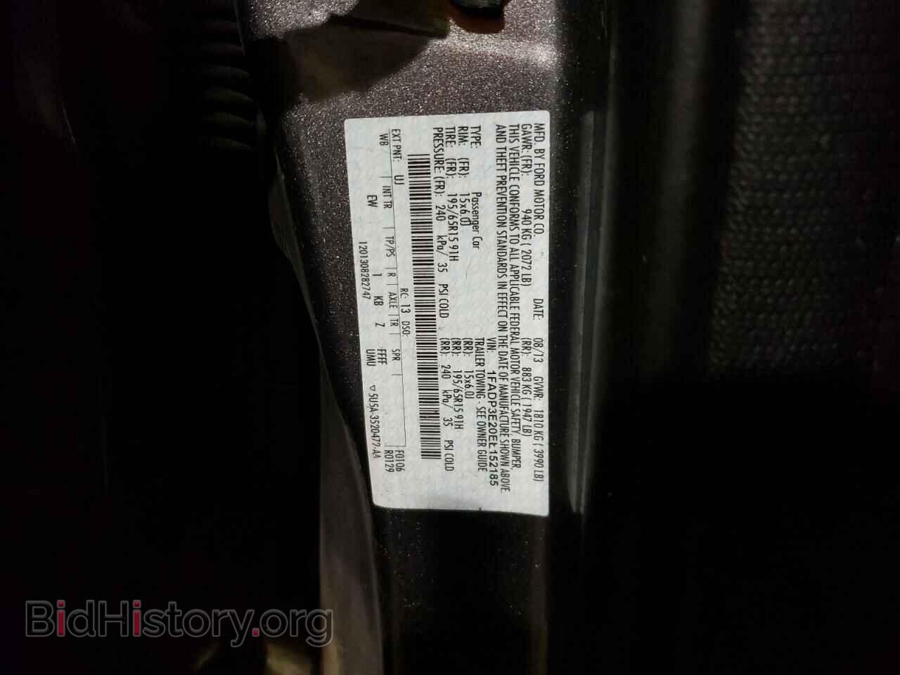 2014 FORD FOCUS - VIN: 1FADP3E20EL152185 - Фото 10