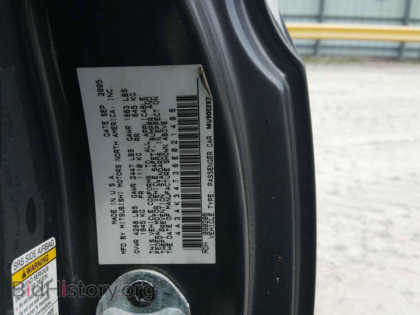 2006 MITSUBISHI ECLIPSE - VIN: 4A3AK34T36E021406 - Photo 10