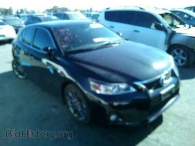 2012 Lexus CT 200 CT200H, black — VIN JTHKD5BH1C2103805, Copart