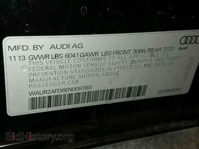 2014 AUDI A8 - VIN: WAUR2AFD6EN009780 - Фото 10