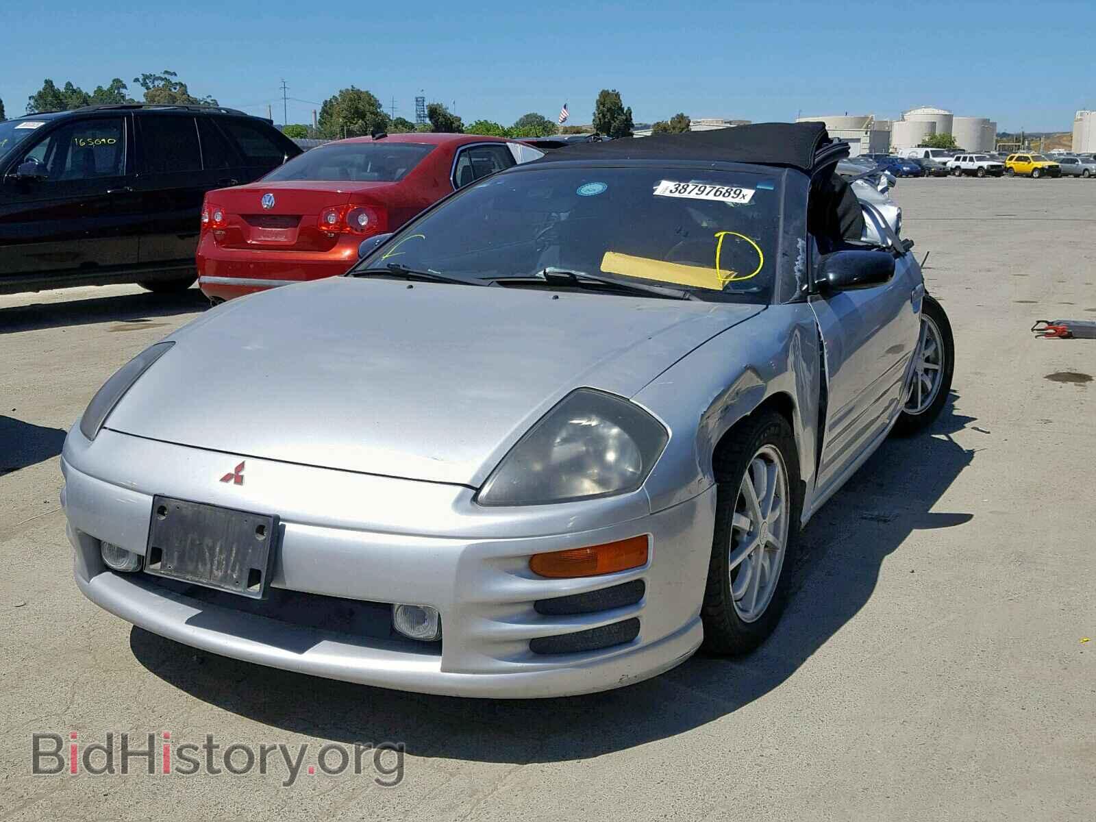 2001 MITSUBISHI ECLIPSE - VIN: 4A3AE45G11E084396 - Фото 2