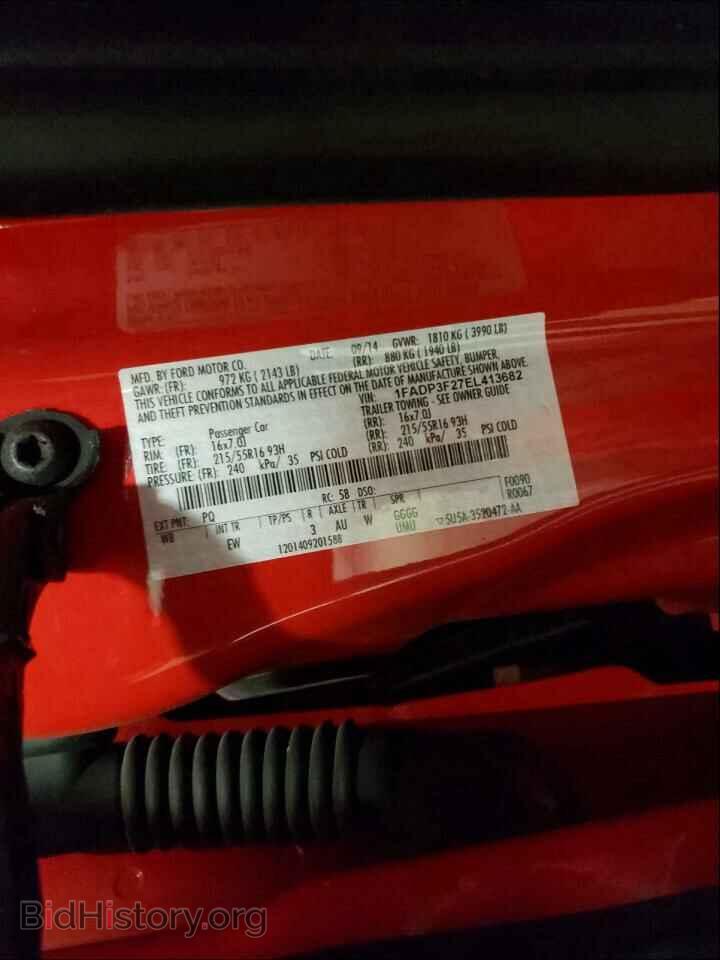 2014 FORD FOCUS - VIN: 1FADP3F27EL413682 - Фото 10