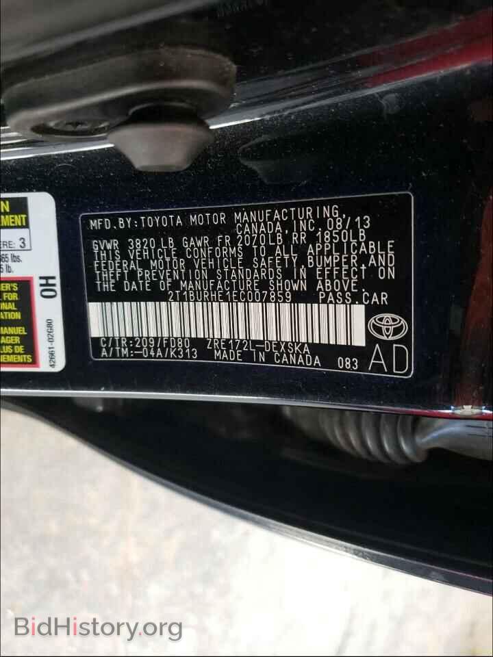 2014 TOYOTA COROLLA - VIN: 2T1BURHE1EC007859 - Photo 10