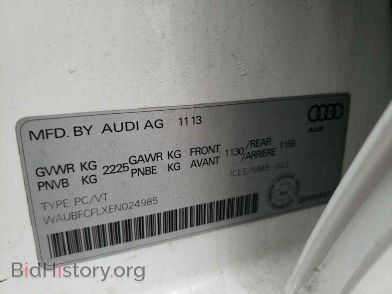 2014 Audi A4 (VIN WAUBFCFLXEN024985) — photo 10 of 10