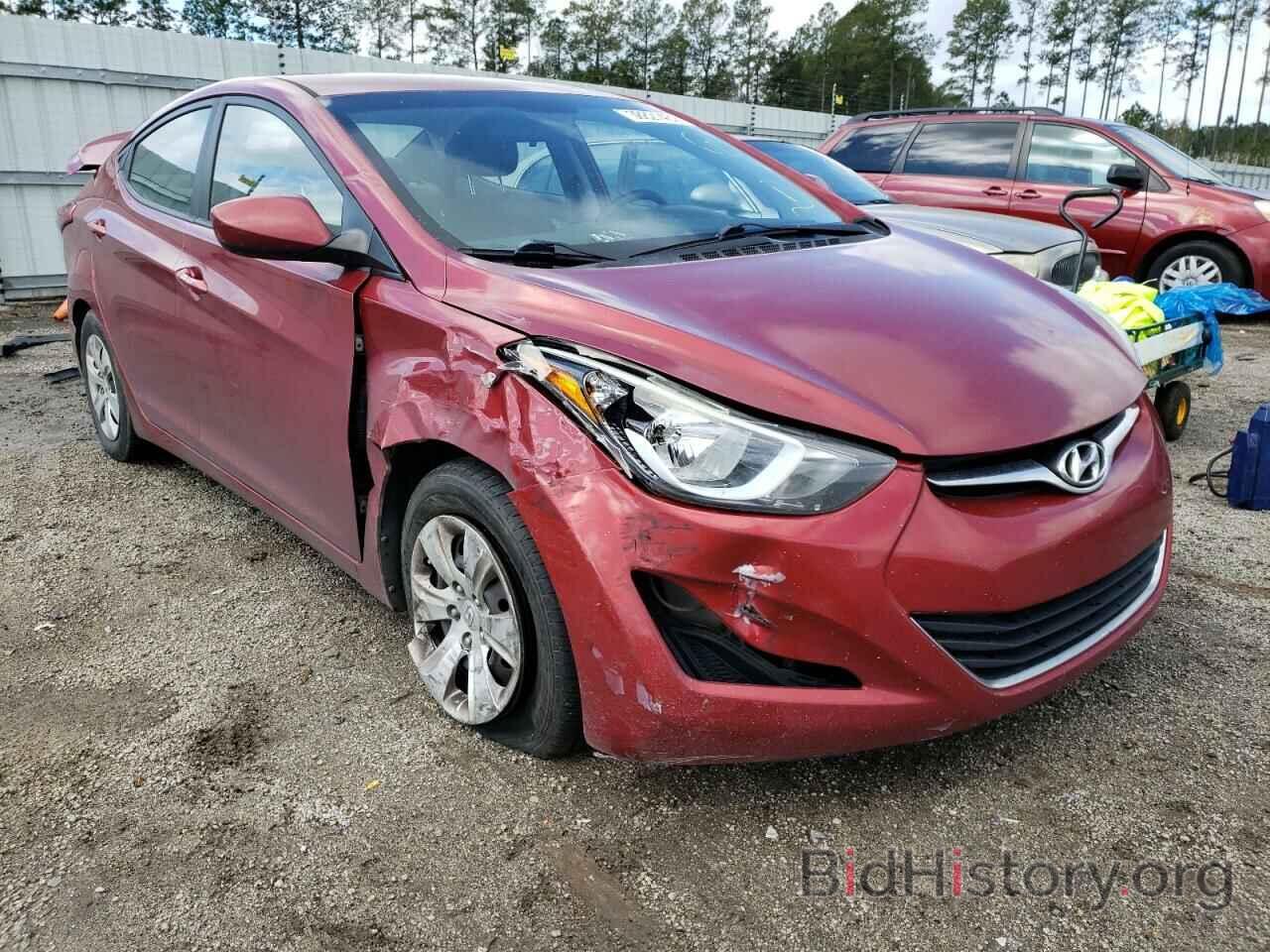 Photo 5NPDH4AEXGH786141 - HYUNDAI ELANTRA 2016