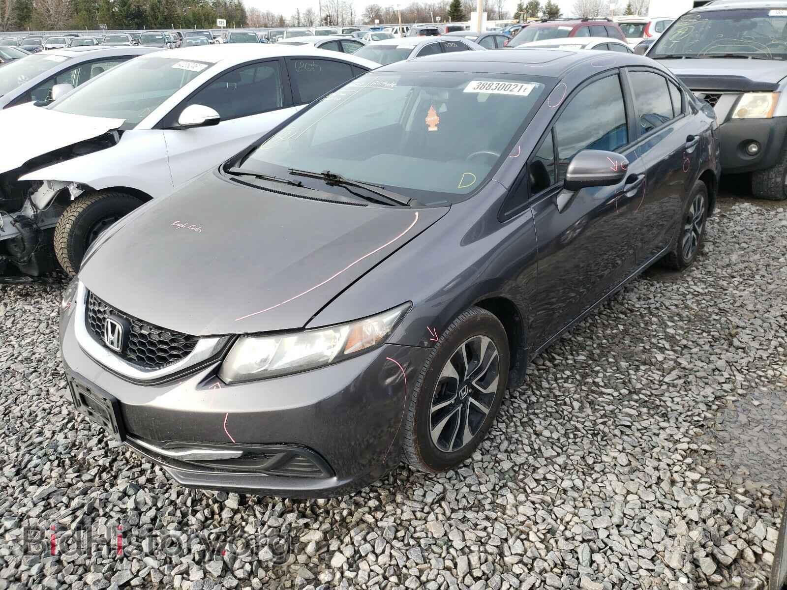 2014 HONDA CIVIC - VIN: 2HGFB2F59EH044330 - Фото 2