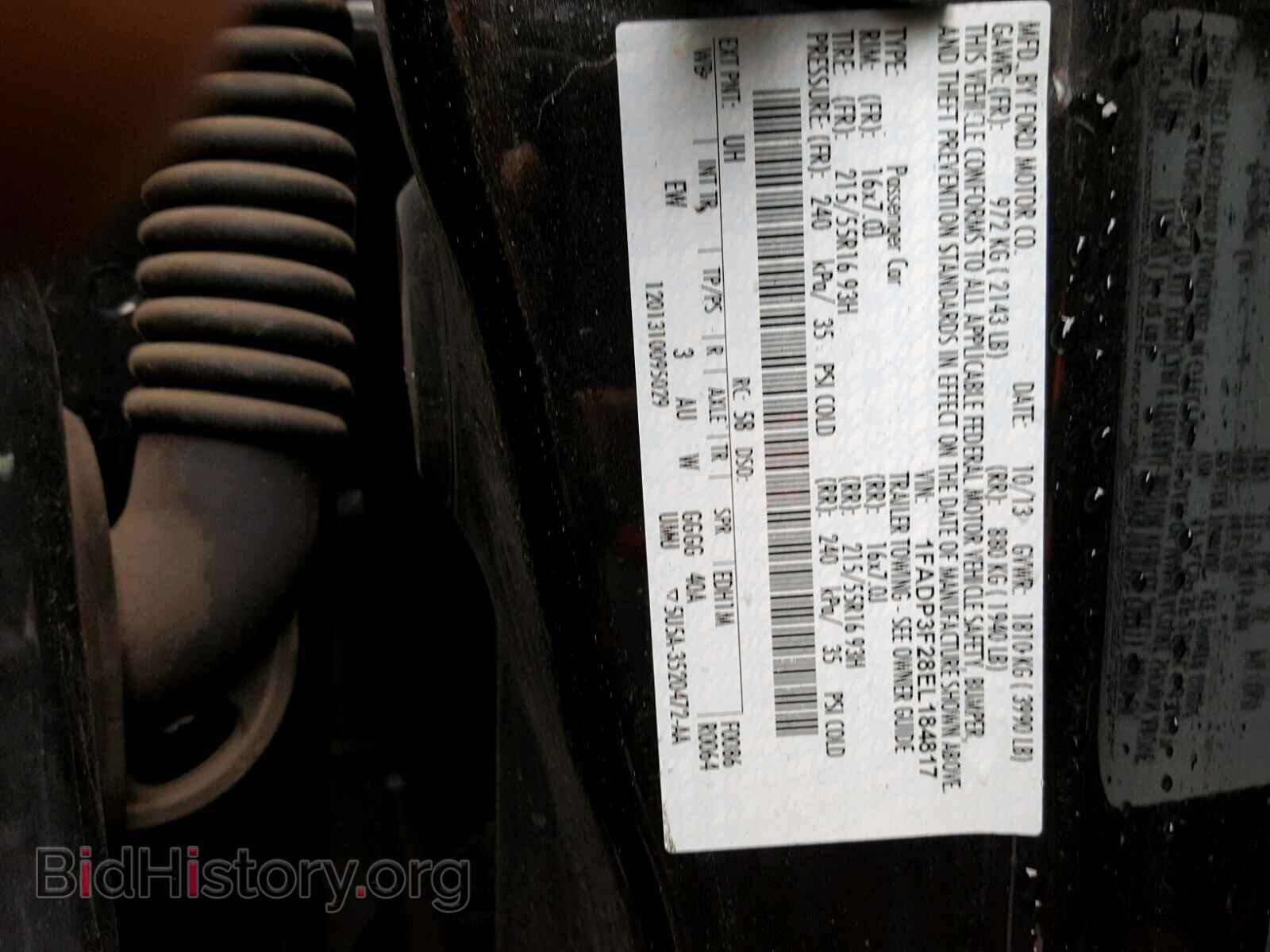 2014 FORD FOCUS SE - VIN: 1FADP3F28EL184817 - Фото 10